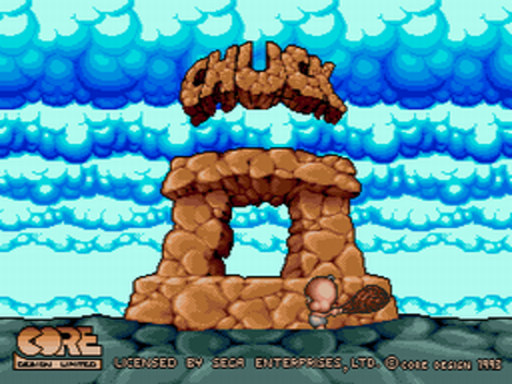 Chuck Rock II Son Of Chuck title screen for Sega Mega CD
